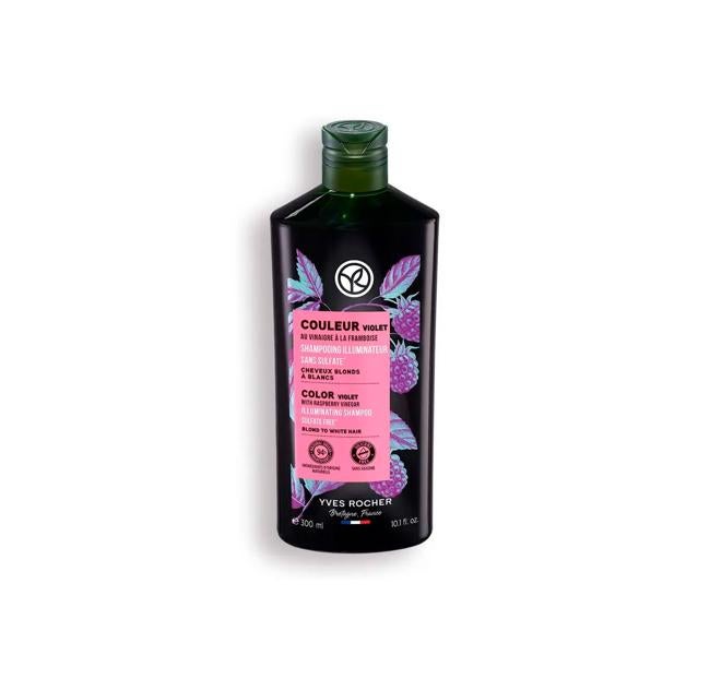 Champú morado sin sulfatos de Yves Rocher.